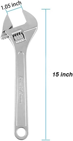 2 PCS 15 Inch Adjustable Wrench