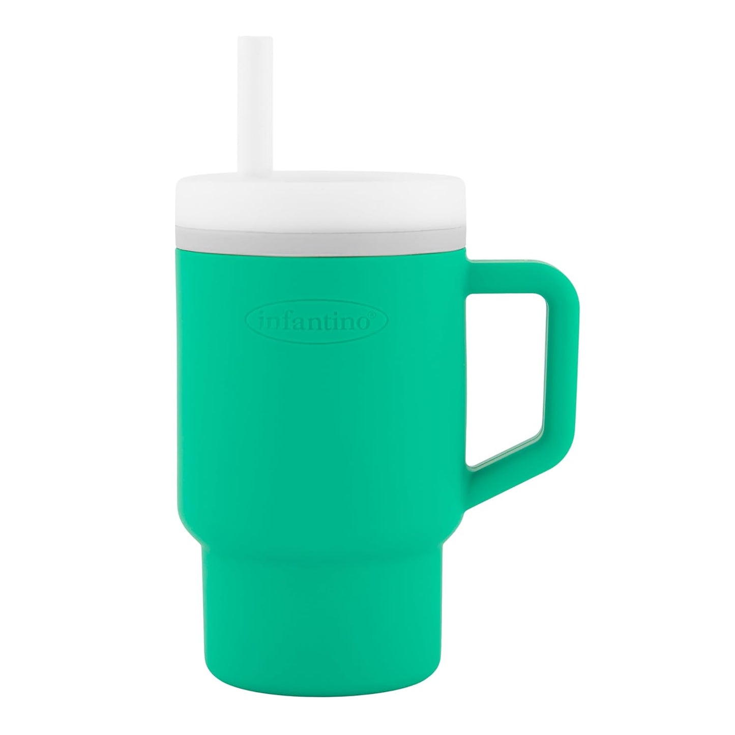 Easy To Hold Lightweight Leak-Resistant Silicone Tumbler with Straw