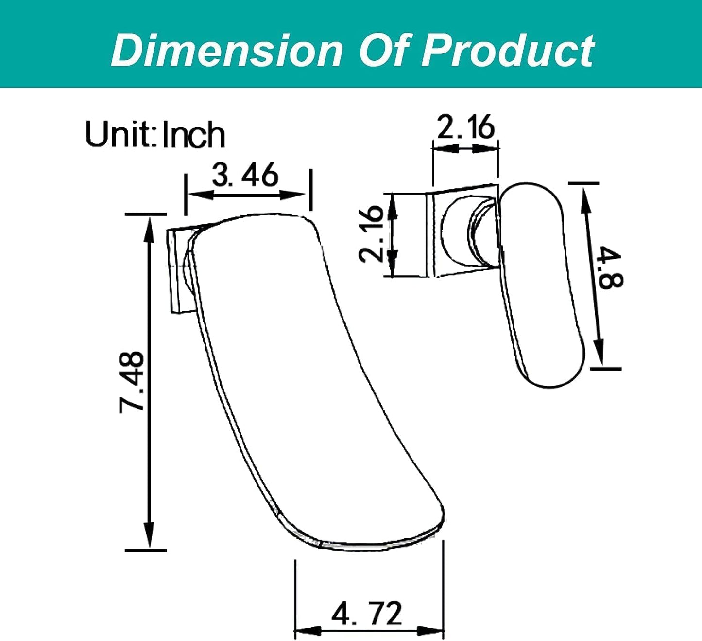 Wall Mounted Waterfall Bathroom Sink Faucet