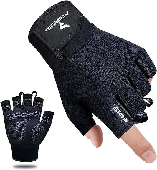 Workout Exercise Gloves for Weight Lifting, Cycling, Gym, Training, Breathable and Snug fit Medium