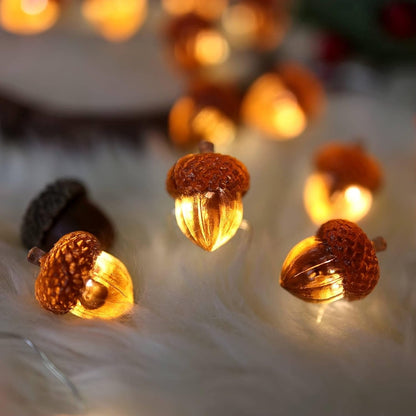 10 ft Decorative Fairy Acorn String 30 LED Lights