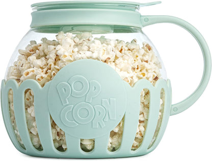 Microwave Popcorn Popper with Temperature Safe Glass