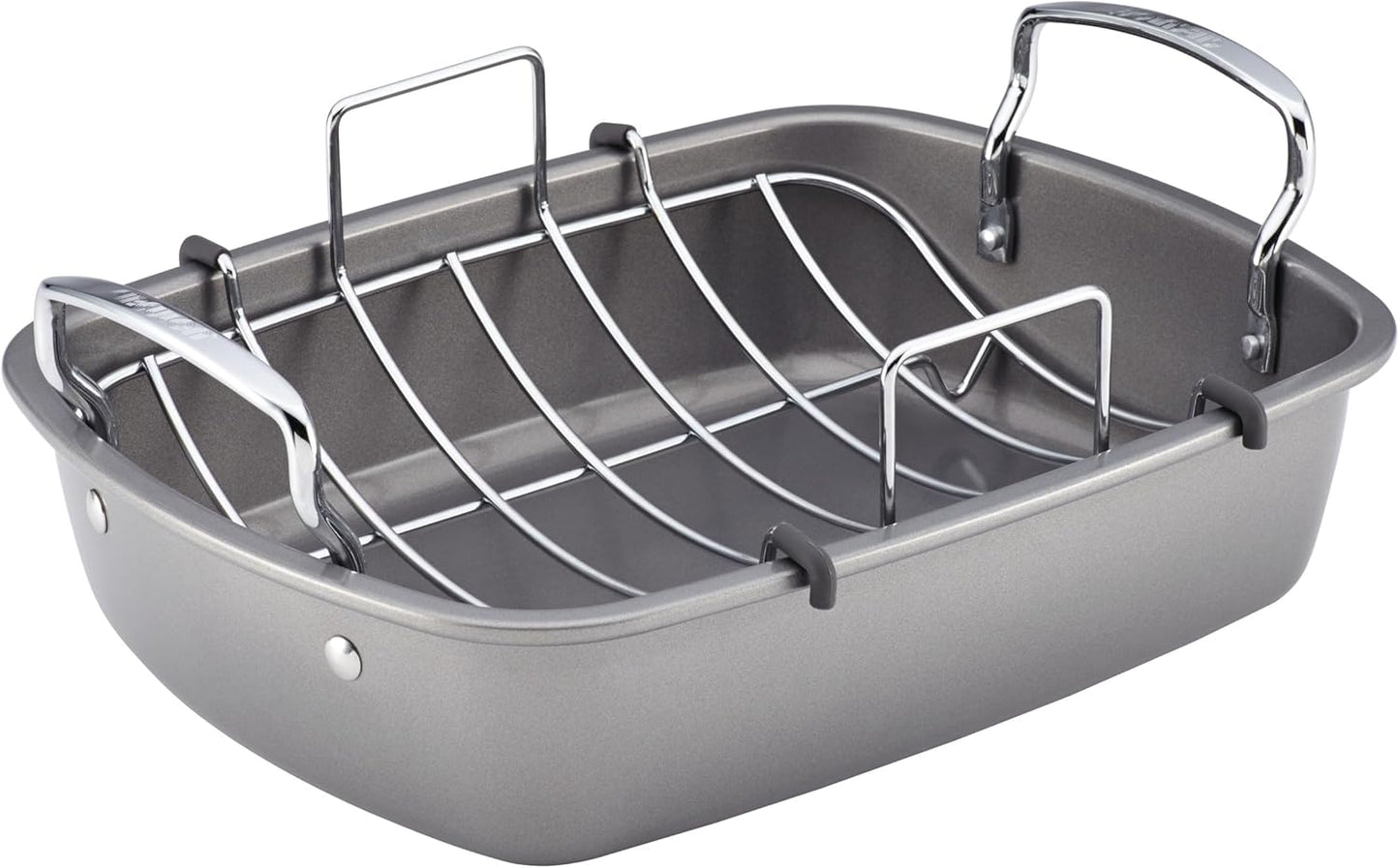 Nonstick Roasting Pan with Rack - 17 Inch x 13 Inch