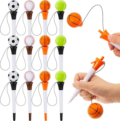 Funny Sports Writing Pens for Kids Basketball Baseball Football Tennis Soccer 12 pcs