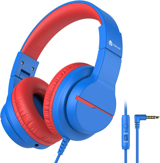 Foldable and Portable Kids Headphones for School Travel with Safe Volume