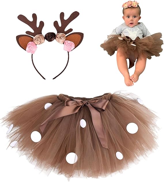 Christmas Reindeer Costume For Girls 1 - 2 Years Old