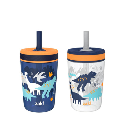 2-Pack Durable Plastic Sippy Cups With Leak-Proof Design