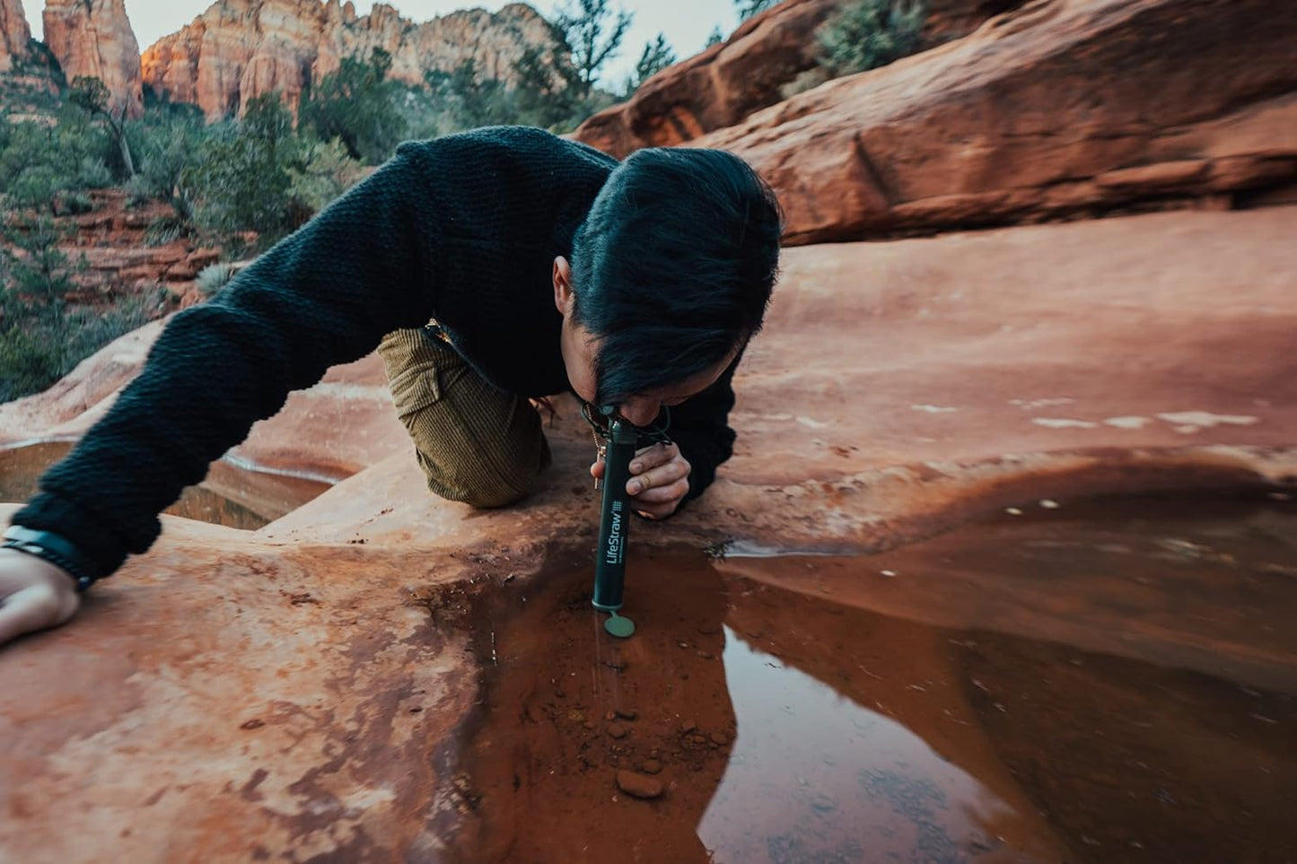 Personal Water Filter for Hiking, Camping, Travel, and Emergency Preparedness