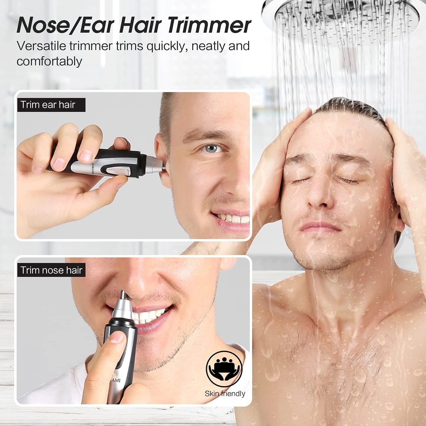 Painless Ear and Nose Eyebrow & Facial Hair Trimmer Clipper