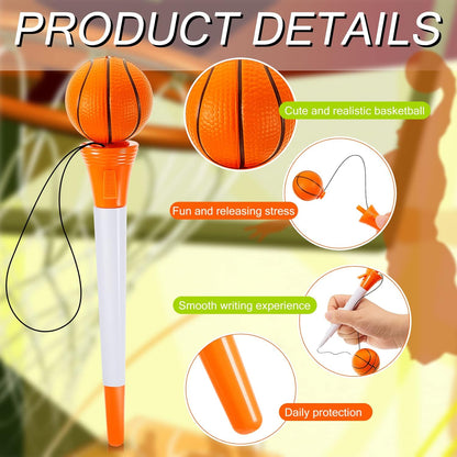 Funny Sports Writing Pens for Kids Basketball Baseball Football Tennis Soccer 12 pcs