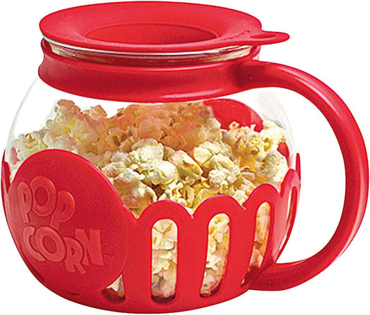 Microwave Popcorn Popper with Temperature Safe Glass