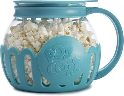 Microwave Popcorn Popper with Temperature Safe Glass