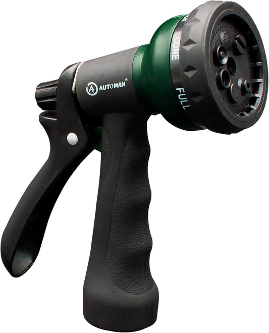 Water Spray Nozzle with Heavy Duty 7 Adjustable Watering Patterns