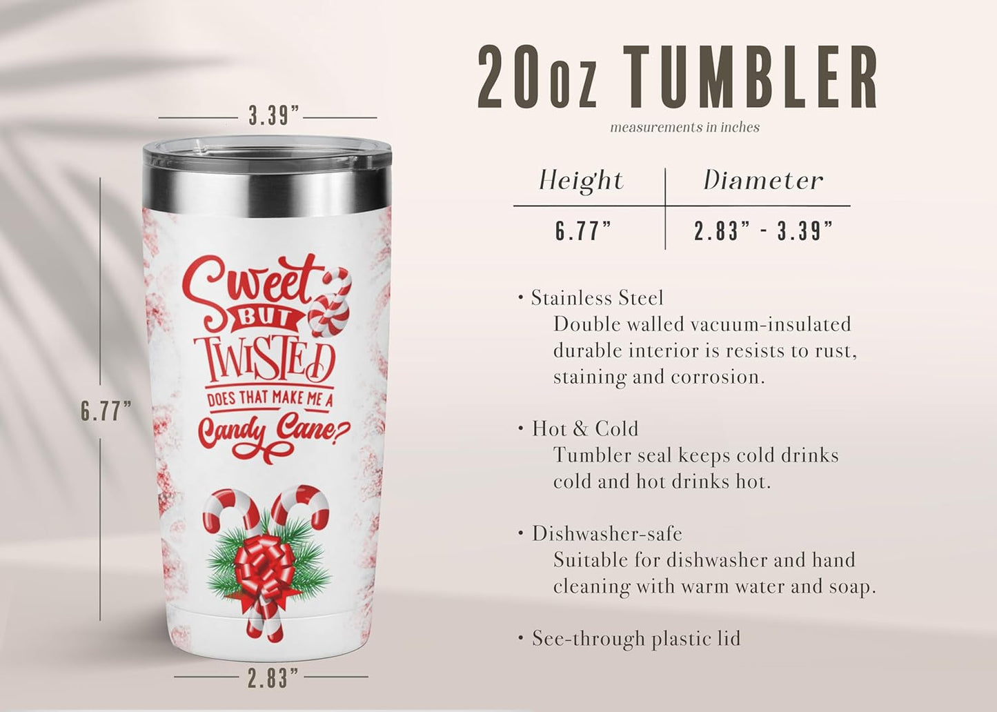 Christmas Stainless Steel Insulated Travel Tumbler