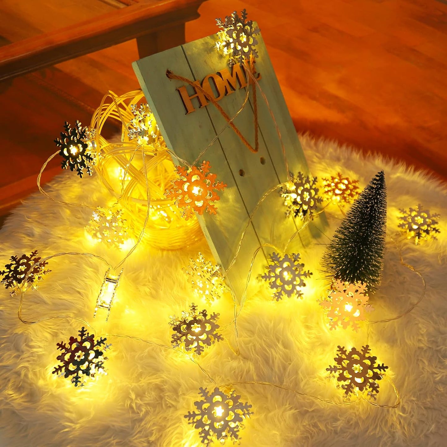 Christmas Decorations Snowflake LED String Lights Christmas Tree Lights