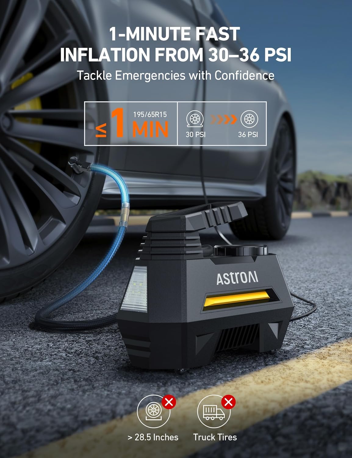 Portable Air Compressor Tire Inflator Air Pump