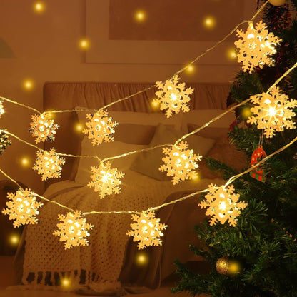 Christmas Decorations Snowflake LED String Lights Christmas Tree Lights