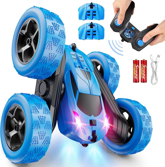 RC Stunt Car 360° Rotating Remote Control Crawler with Headlights Car Toys