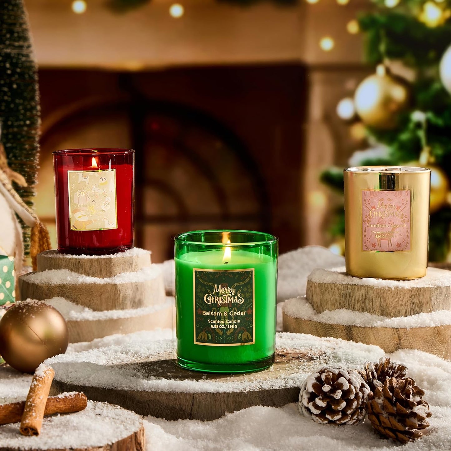 Christmas Scented Aromatherapy Jar Candles