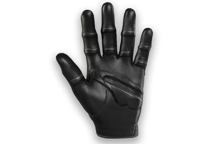 Stable Grip Men's Black Golf Glove - Patented Stable Grip Genuine Cabretta Leather, Natural Fit (Small, Worn on Left Hand)