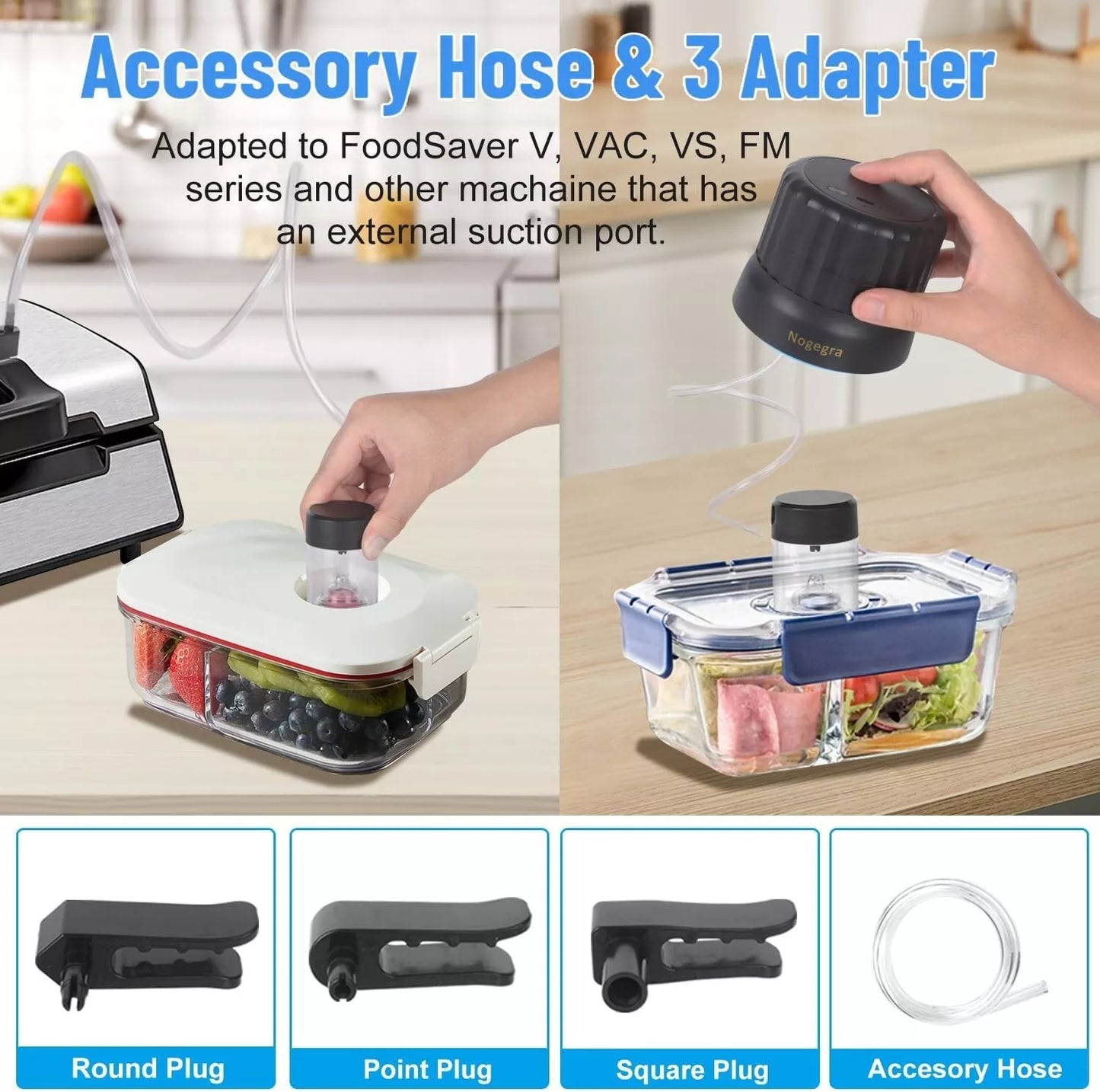 3 in 1 Electric Mason Jar Vacuum Sealer Kit