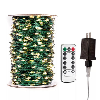 100FT High Bright 300 LED Waterproof String Christmas Lights with Remote