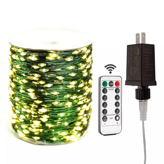 100FT High Bright 300 LED Waterproof String Christmas Lights with Remote