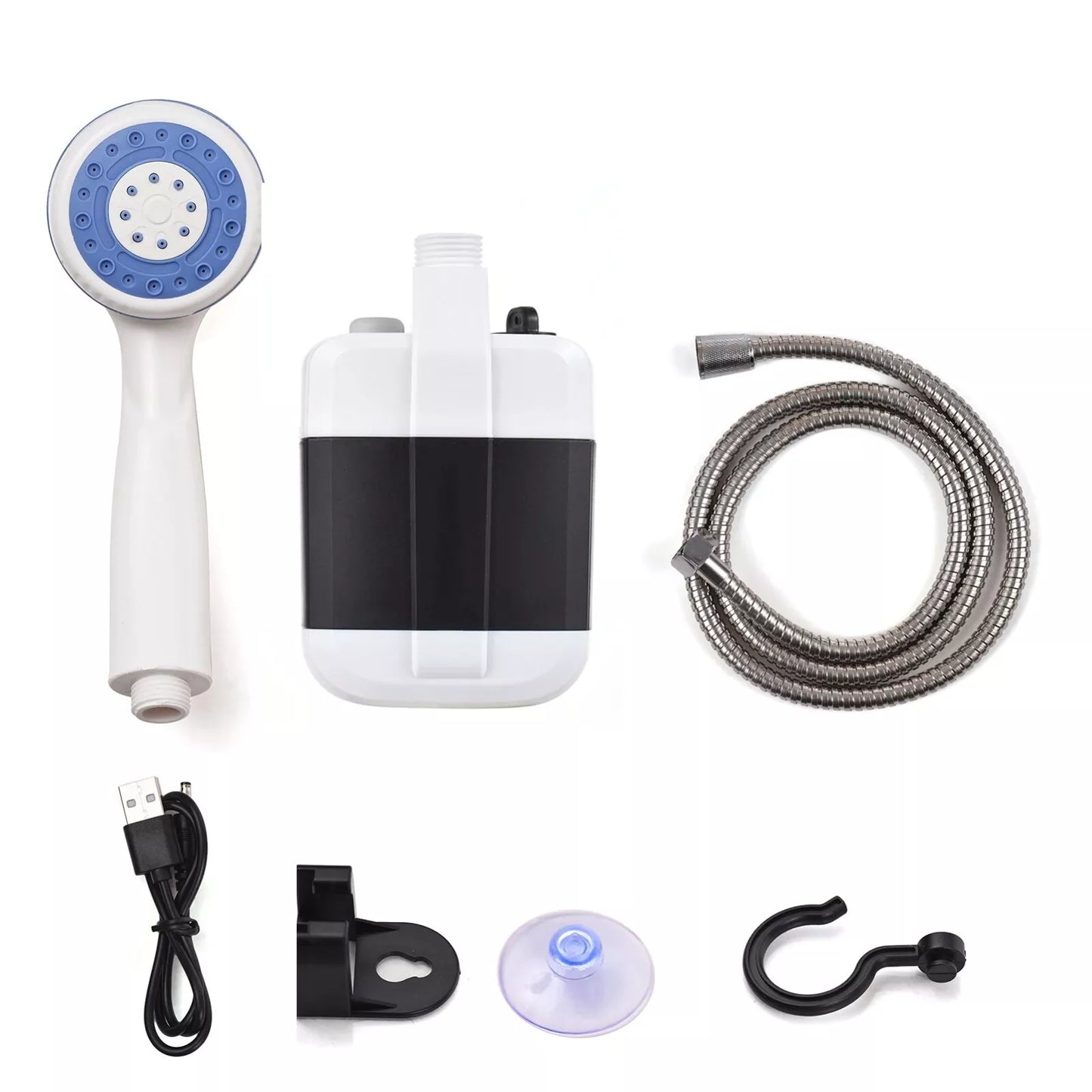 Portable Camping Shower USB Rechargeable Electric Pump for Car Garden Pets