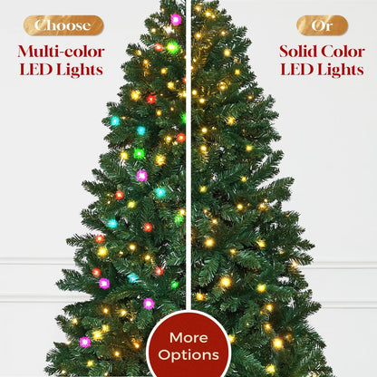 6ft Artificial Christmas Tree with 270 LED Lights with App-Controlled Multi-Color RGB Lights Easy to Assemble